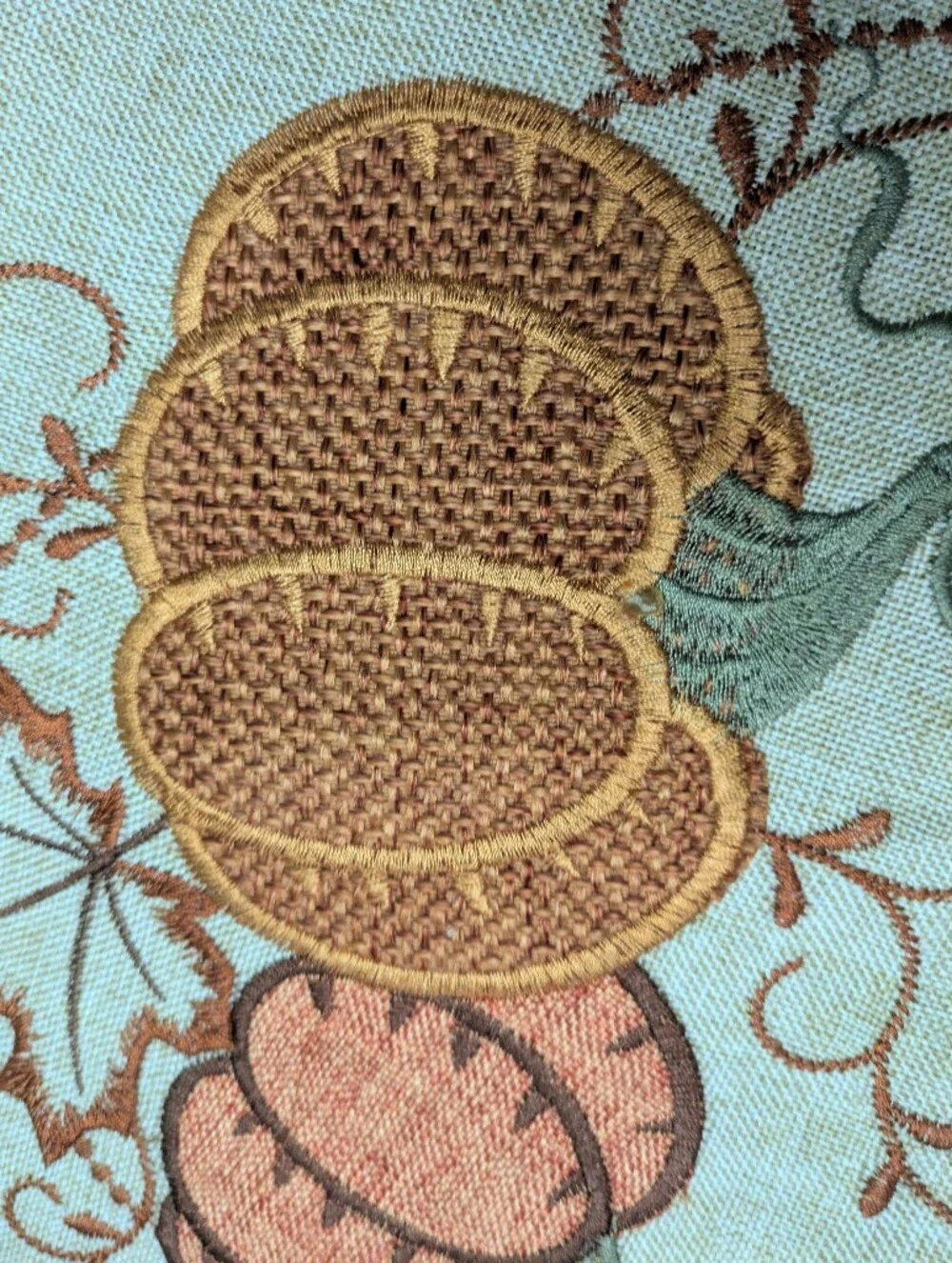 NWOT Autumn Embroidered Table Runner